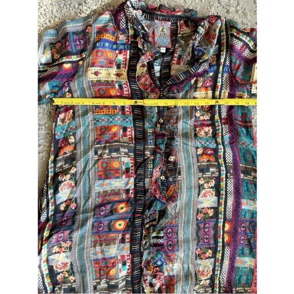 NWOT Johnny Was Beatrice Cherie Silk Dress Sz. Small - Picture 8 of 9